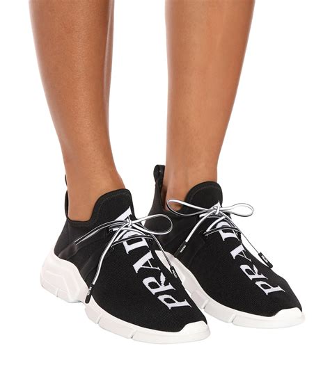 women's black prada shoes